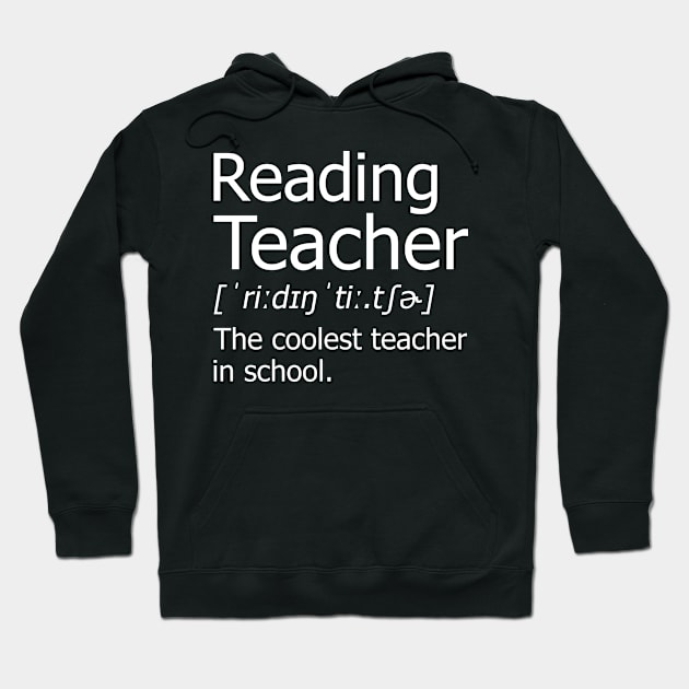 Funny Reading Teacher Meaning T-Shirt Awesome Definition Classic Hoodie by hardyhtud